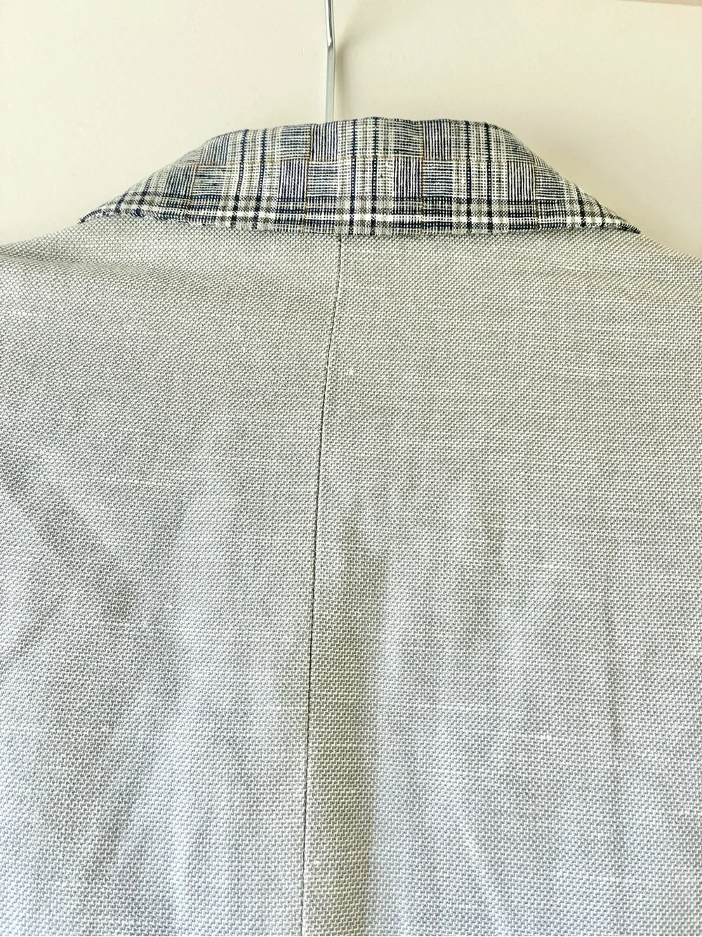 Jacob Holston Men's Classic Tailored  Two Button Blazer Sport Coat Size L